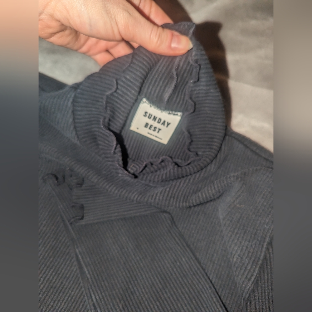 Black/Grey Sunday Best Turtleneck